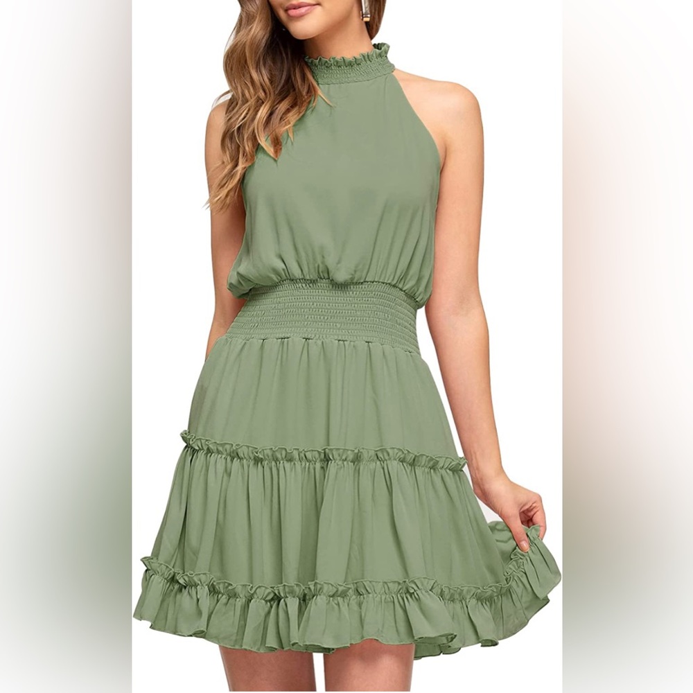 Womens Sleeveless Mini Dress